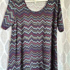 LuLaRoe Multicolor Chevron Tunic